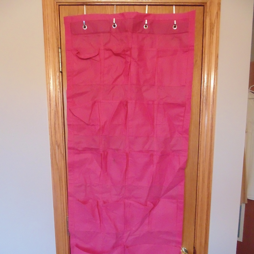 Over the door shoe organizer
